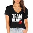 The Voice Blake Team Women's Jersey Short Sleeve Deep V-Neck Tshirt