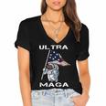 Ultra Maga Trending Gift Women's Jersey Short Sleeve Deep V-Neck Tshirt