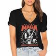 Ultra Maga Trump 2024 Tshirt Heavy Metal World Tour Women's Jersey Short Sleeve Deep V-Neck Tshirt