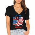 Ultra Maga Ultra Maga Funny Women's Jersey Short Sleeve Deep V-Neck Tshirt