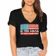 Ultra Maga V15 Women's Jersey Short Sleeve Deep V-Neck Tshirt