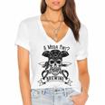 A Mega Pint Brewing Pirate Of The Mega Pint Women's Jersey Short Sleeve Deep V-Neck Tshirt