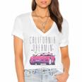 Barbie California Dreamin Music Lover Gift Women's Jersey Short Sleeve Deep V-Neck Tshirt