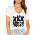 Bunny Squad Women's Jersey Short Sleeve Deep V-Neck Tshirt