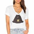 Hank The Tank Bear Vintage Distressed Save Hank The Tank 431 Trending Shirt Women's Jersey Short Sleeve Deep V-Neck Tshirt