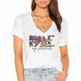 I Love My Soldier Military Military Army Wife Women's Jersey Short Sleeve Deep V-Neck Tshirt