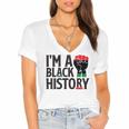 Im A Black History Juneteenth African American Women's Jersey Short Sleeve Deep V-Neck Tshirt