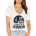 Night Of Horror 146 Shirt Women's Jersey Short Sleeve Deep V-Neck Tshirt