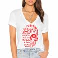 Official Wrong Society Drink From The Skull Of Your Enemies V3 Women's Jersey Short Sleeve Deep V-Neck Tshirt