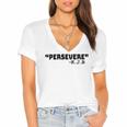 Persevere Kbj Ketanji Brown Jackson Women's Jersey Short Sleeve Deep V-Neck Tshirt