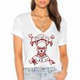 Pirates Life Talk Like A Pirate Day Women's Jersey Short Sleeve Deep V-Neck Tshirt