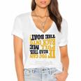 Pull Me Back Into The Boat Funny 453 Shirt Women's Jersey Short Sleeve Deep V-Neck Tshirt