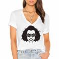 Sho Nuff Women's Jersey Short Sleeve Deep V-Neck Tshirt