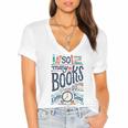 So Many Books So Little Time 230 Trending Shirt Women's Jersey Short Sleeve Deep V-Neck Tshirt