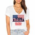 Ultra Maga And Proud Of It V21 Women's Jersey Short Sleeve Deep V-Neck Tshirt