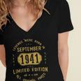 1941 September Birthday Gift 1941 September Limited Edition Women's Jersey Short Sleeve Deep V-Neck Tshirt