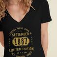 1987 September Birthday Gift 1987 September Limited Edition Women's Jersey Short Sleeve Deep V-Neck Tshirt
