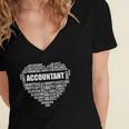 Accounting For Cpa And Accountants Women's Jersey Short Sleeve Deep V-Neck Tshirt