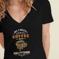 All I Need Is Coffee And Ball Pythons Women's Jersey Short Sleeve Deep V-Neck Tshirt