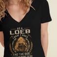 As A Loeb I Have A 3 Sides And The Side You Never Want To See Women's Jersey Short Sleeve Deep V-Neck Tshirt