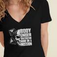 Body Under Construction Mind On A Mission Fitness Lovers Women's Jersey Short Sleeve Deep V-Neck Tshirt