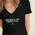 Brooklyn Heights Bk Vintage Retro Women's Jersey Short Sleeve Deep V-Neck Tshirt