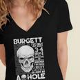 Burgett Name Gift Burgett Ive Only Met About 3 Or 4 People Women's Jersey Short Sleeve Deep V-Neck Tshirt