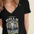 Dills Name Shirt Dills Family Name V4 Women's Jersey Short Sleeve Deep V-Neck Tshirt