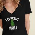 Eclectus Mama Parrot Bird Macaw Women's Jersey Short Sleeve Deep V-Neck Tshirt