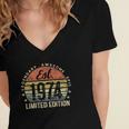 Est 1974 Limited Edition 48Th Birthday Vintage 48 Years Old Women's Jersey Short Sleeve Deep V-Neck Tshirt