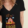 Even Staff Circus Women's Jersey Short Sleeve Deep V-Neck Tshirt