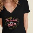 Fabulous Since V3 Women's Jersey Short Sleeve Deep V-Neck Tshirt