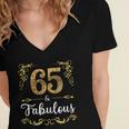 Fabulous Since V4 Women's Jersey Short Sleeve Deep V-Neck Tshirt