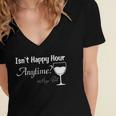 Funny Mega Pint - Isnt Happy Hour Anytime Mega Pint Women's Jersey Short Sleeve Deep V-Neck Tshirt