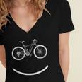 Funny Mountain Bike Evolution Biker Best V4 Women's Jersey Short Sleeve Deep V-Neck Tshirt