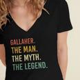 Gallaher Name Shirt Gallaher Family Name V4 Women's Jersey Short Sleeve Deep V-Neck Tshirt