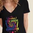 Goodbye 5Th Grade Class Of 2029 Graduate 5Th Grade Tie Dye Women's Jersey Short Sleeve Deep V-Neck Tshirt