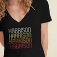 Harrison Ny Vintage Style New York Women's Jersey Short Sleeve Deep V-Neck Tshirt