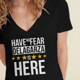 Have No Fear Delagarza Is Here Name Women's Jersey Short Sleeve Deep V-Neck Tshirt