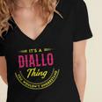 Its A Diallo Thing You Wouldnt Understand Shirt Personalized Name GiftsShirt Shirts With Name Printed Diallo Women's Jersey Short Sleeve Deep V-Neck Tshirt