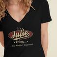 Its A Julie Thing You Wouldnt Understand Shirt Personalized Name GiftsShirt Shirts With Name Printed Julie Women's Jersey Short Sleeve Deep V-Neck Tshirt