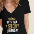 Its My 93Rd Birthday Gift For 93 Years Old Man And Woman Women's Jersey Short Sleeve Deep V-Neck Tshirt