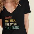 Jardine Name Shirt Jardine Family Name V2 Women's Jersey Short Sleeve Deep V-Neck Tshirt