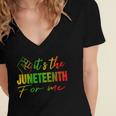 Junenth Its The Junenth For Me Junenth 1865 Women's Jersey Short Sleeve Deep V-Neck Tshirt