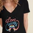 Love Wins 389 Trending Shirt Women's Jersey Short Sleeve Deep V-Neck Tshirt