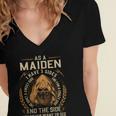 Maiden Name Shirt Maiden Family Name Women's Jersey Short Sleeve Deep V-Neck Tshirt
