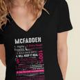 Mcfadden Name Gift Mcfadden Women's Jersey Short Sleeve Deep V-Neck Tshirt