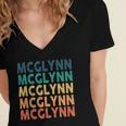 Mcglynn Name Shirt Mcglynn Family Name Women's Jersey Short Sleeve Deep V-Neck Tshirt