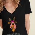 Merry Ugly Dog - Mas Women's Jersey Short Sleeve Deep V-Neck Tshirt