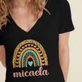 Micaela Micaela Name Birthday Shirt 26 Shirt Women's Jersey Short Sleeve Deep V-Neck Tshirt